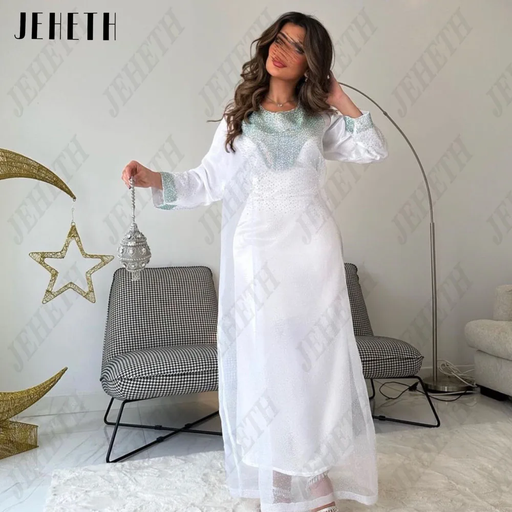 JEHETH Modern Evening Dresses Long Sleeves Dubai O-Neck Mermaid Custom Made Prom Dress Ankle Length فساتين سهره فاخره 2023
JEHETH Modern Evening Dresses Long Sleeves Dubai O-Neck Mermaid Custom Made Prom Dress Ankle Length فساتين سهره فاخره 2023