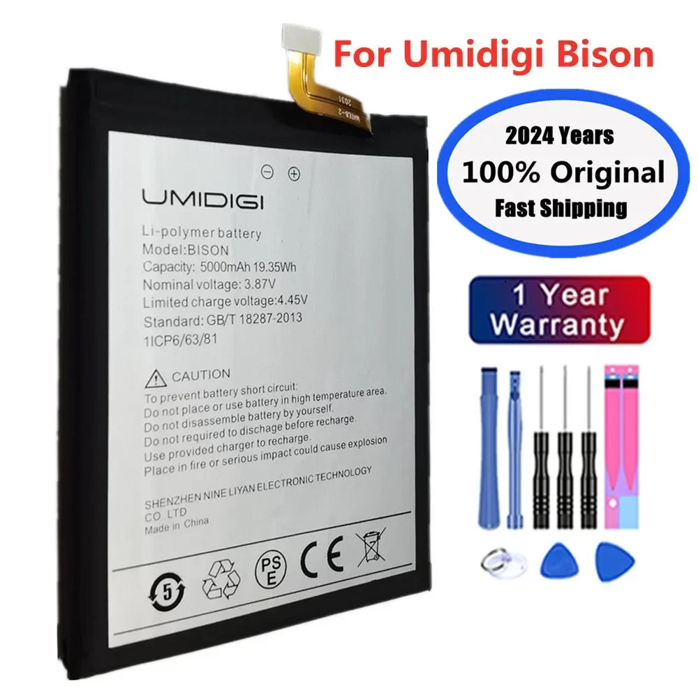 2024 Years High Quality Original Bison Battery For UMI Umidigi BISON Mobile Phone Battery Bateria Fast Shipping + Tools
2024 Years High Quality Original Bison Battery For UMI Umidigi BISON Mobile Phone Battery Bateria Fast Shipping + Tools