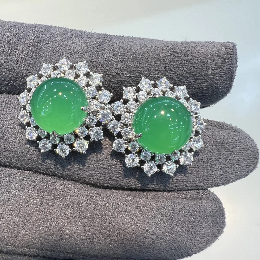 ZOCA New Natural Green Agate Round Gemstone Sunflower Shape Earrings 925 Sterling Silver Fine Jewelry For Women Fine Jewelry
ZOCA New Natural Green Agate Round Gemstone Sunflower Shape Earrings 925 Sterling Silver Fine Jewelry For Women Fine Jewelry