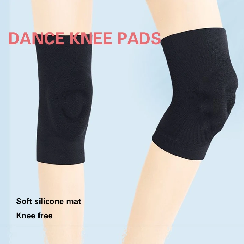 

1 пара спортивных компрессионных наколенников, эластичная защита колена, утолщенный силиконовый коленный бандаж, поддержка для танцев, тренировок