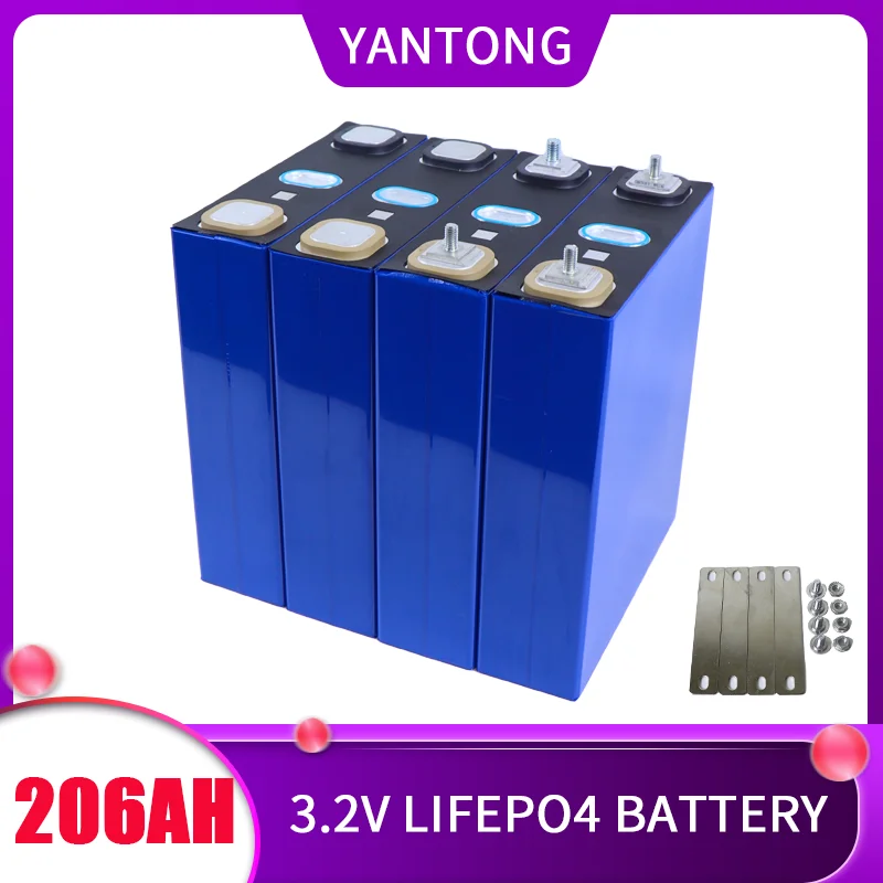 2023 New Lifepo4 Battery 3.2V 206Ah 210Ah Prismatic Rechargeable Batteries Cells 12V 24V 48V Pack for solar energy storage
2023 New Lifepo4 Battery 3.2V 206Ah 210Ah Prismatic Rechargeable Batteries Cells 12V 24V 48V Pack for solar energy storage