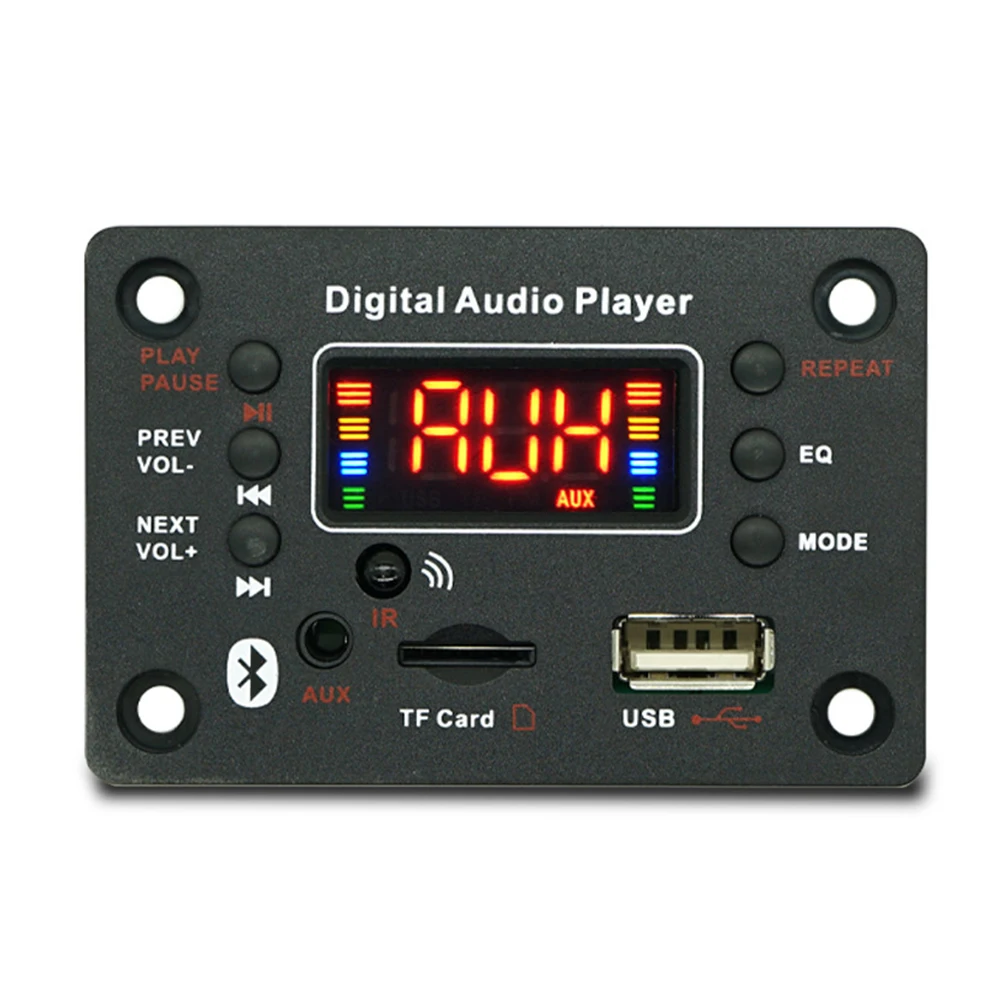 DC7-25V Audio Decode Board Car MP3 Decoder Board Blue-tooth 5.0 FM APE FLAC Decode Board Support FM USB SD
DC7-25V Audio Decode Board Car MP3 Decoder Board Blue-tooth 5.0 FM APE FLAC Decode Board Support FM USB SD