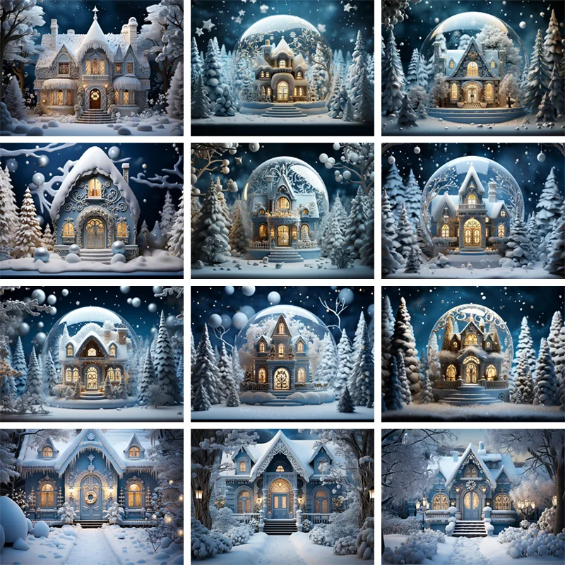 Photography Background Snow Globe or Snow Ball With Snowy Mountain House Inside 3D Rendering Christmas Decoration Backdrops
Photography Background Snow Globe or Snow Ball With Snowy Mountain House Inside 3D Rendering Christmas Decoration Backdrops