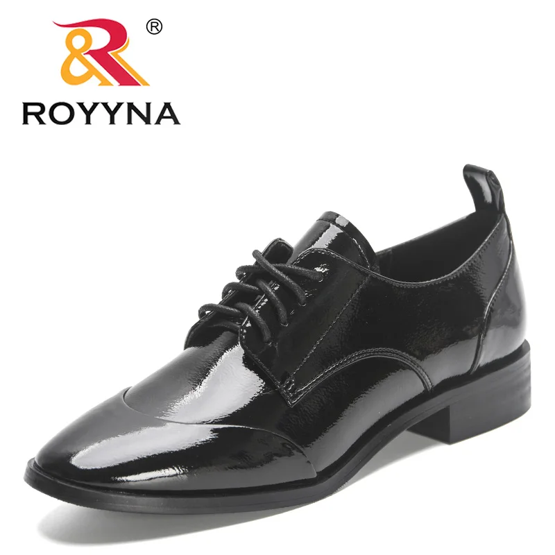 ROYYNA 2023 New Designers Women Dress Pumps Lace Up Round Toe Office Shoe Ladies Chunky Heel Genuine Patent Leather Oxford Shoes
ROYYNA 2023 New Designers Women Dress Pumps Lace Up Round Toe Office Shoe Ladies Chunky Heel Genuine Patent Leather Oxford Shoes