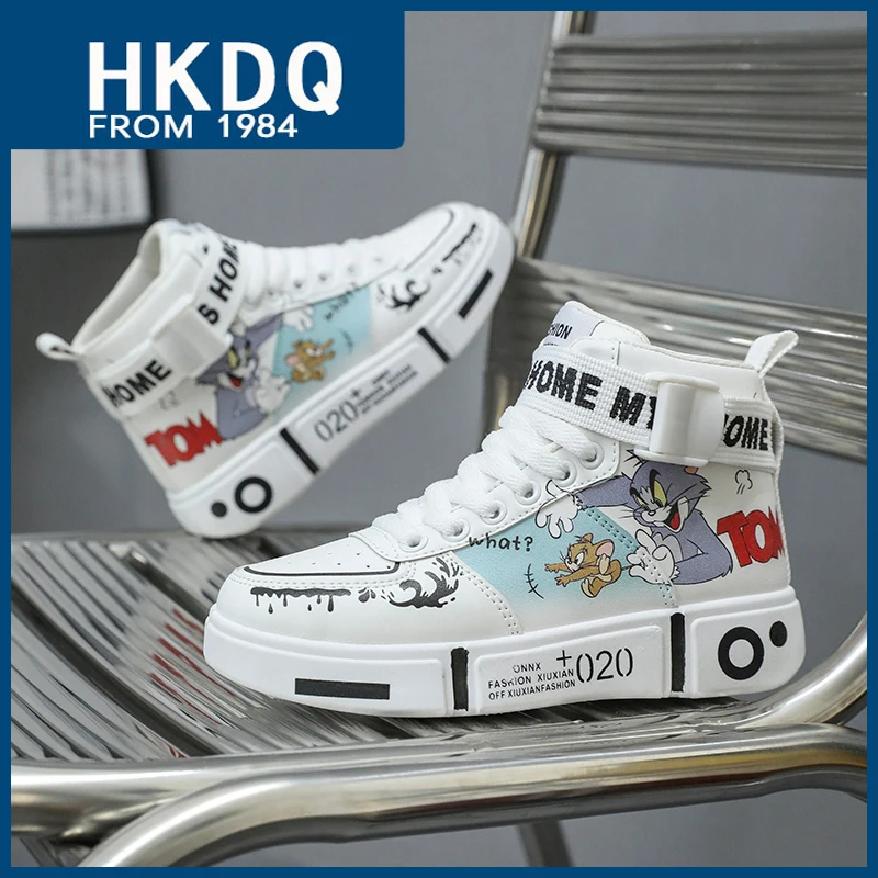 HKDQ Autumn Fashion Anime Children's High-top Skateboard Shoes Cartoon Unisex Casual Sneakers Outdoor Non-slip Men Sports Shoes
HKDQ Autumn Fashion Anime Children's High-top Skateboard Shoes Cartoon Unisex Casual Sneakers Outdoor Non-slip Men Sports Shoes