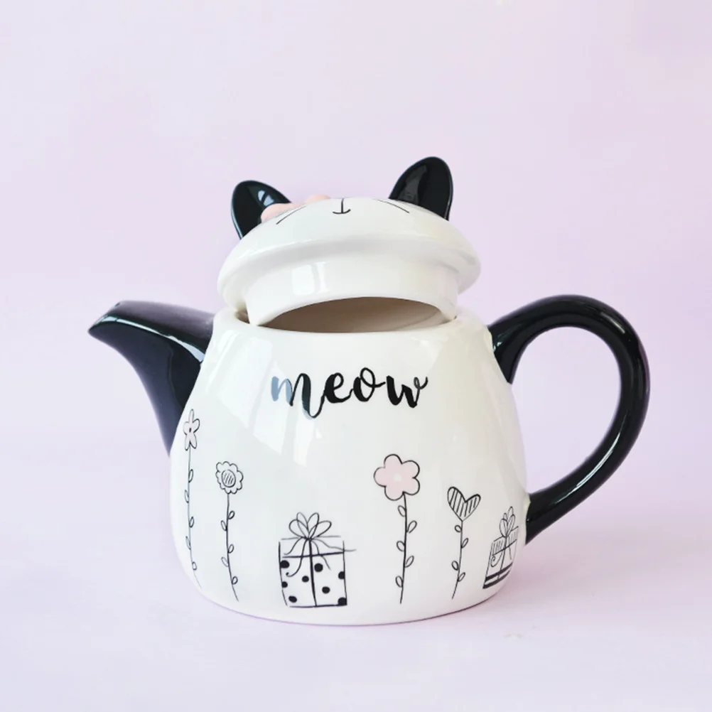 Ceramic Teapot Cartoon Decorative Cat Shape Tea Kettle Portable Small Ceramic Teapot
Ceramic Teapot Cartoon Decorative Cat Shape Tea Kettle Portable Small Ceramic Teapot