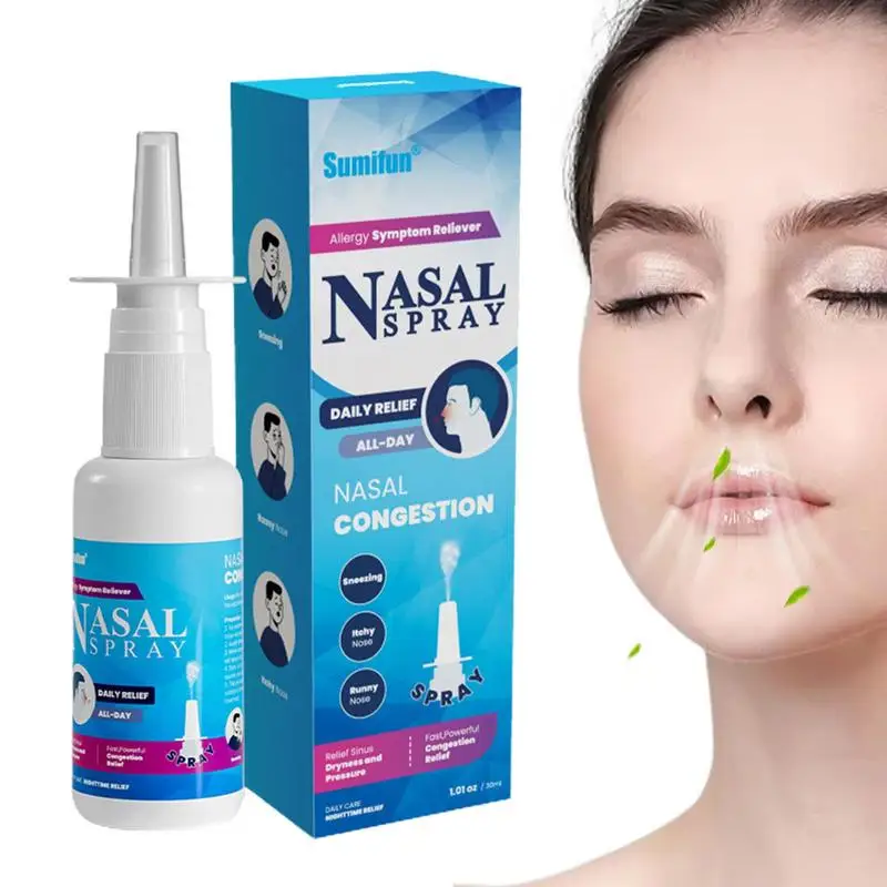

Nose Spray 30ml Chronic Rhinitis Sinusitis Spray Moisturizing Nasal Spray Pure Sea Water For Dry Nose Stuffy Nose Relief Nasal