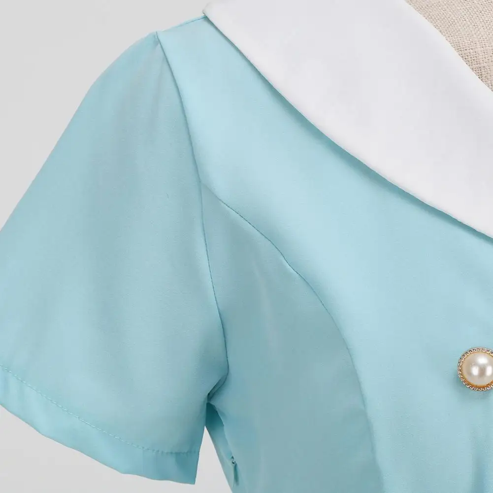 Short Sleeve Retro Dress 1950s Movie Style Dress Vintage 50s A-line Swing Dress Elegant Short Sleeve V Neck Button for Women's
Short Sleeve Retro Dress 1950s Movie Style Dress Vintage 50s A-line Swing Dress Elegant Short Sleeve V Neck Button for Women's