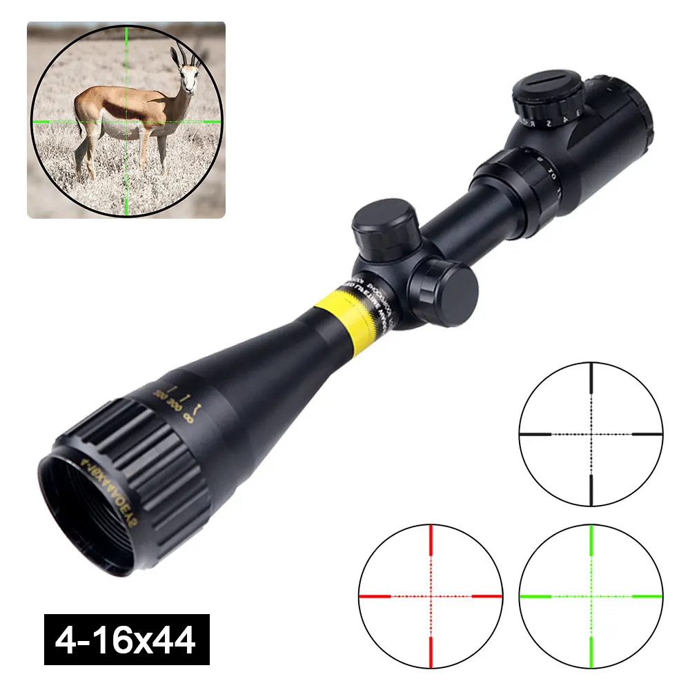 4-16x44 tactical optical cross sight red green illuminated shotgun for use with 11mm 20mm rifle
4-16x44 tactical optical cross sight red green illuminated shotgun for use with 11mm 20mm rifle