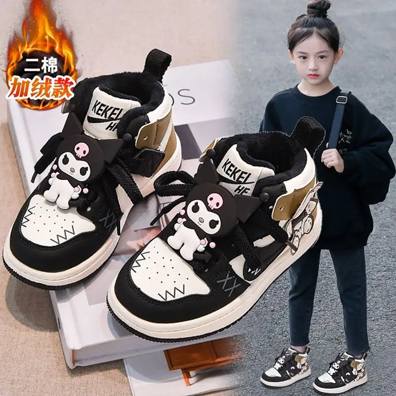 Girly Heart Kawaii Sanrio Kuromi Anime Casual Sports Board Shoes Cute Cartoon Cotton Children Sneakers Lovely Toys for Kids
Girly Heart Kawaii Sanrio Kuromi Anime Casual Sports Board Shoes Cute Cartoon Cotton Children Sneakers Lovely Toys for Kids