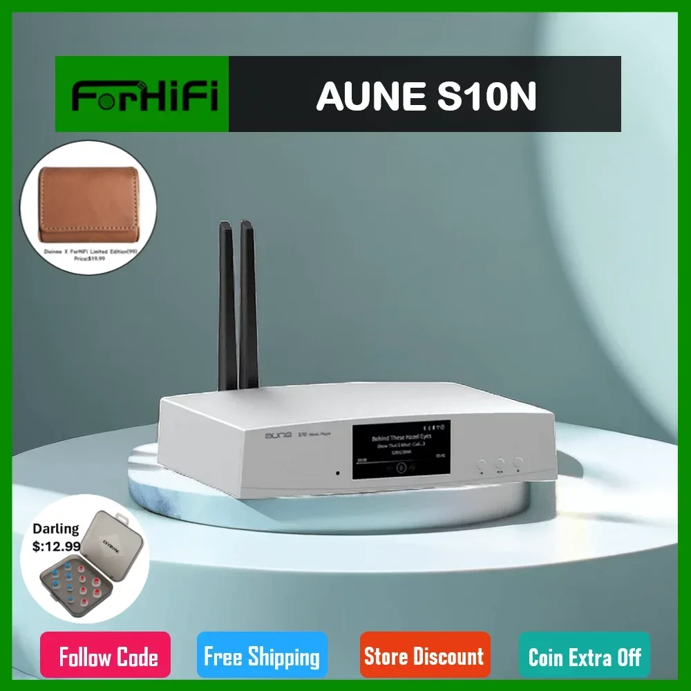 

AUNE S10N Multi-core Frame DSD512 Network Music Player With 4 Inch Screen High Fidelity DAC Bluetooth MQA Digital Audio Receiver