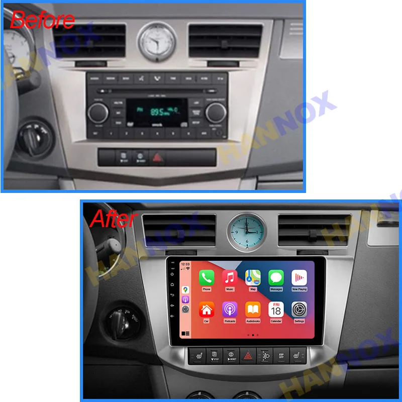 Автомагнитола HANNOX, 9 дюймов, Android, автомобильный мультимедийный плеер для Chrysler Sebring 3 JS 2006-2010, GPS-навигация Carplay, Bluetooth, FM
Автомагнитола HANNOX, 9 дюймов, Android, автомобильный мультимедийный плеер для Chrysler Sebring 3 JS 2006-2010, GPS-навигация Carplay, Bluetooth, FM