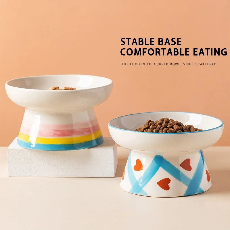 Ceramic Cat Water Mouth Rice Protects Bowl High Cervical Dog Foot Neck Oblique Pet
Ceramic Cat Water Mouth Rice Protects Bowl High Cervical Dog Foot Neck Oblique Pet