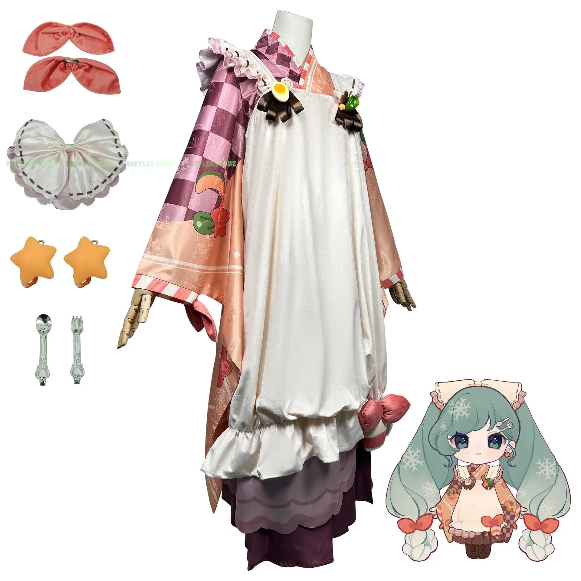2023 New Project Sekai Colorful Stage Cosplay Costume Singer Stage Anime Snow Mikku Cosplay Maid Dress Set Halloween Party Women
2023 New Project Sekai Colorful Stage Cosplay Costume Singer Stage Anime Snow Mikku Cosplay Maid Dress Set Halloween Party Women