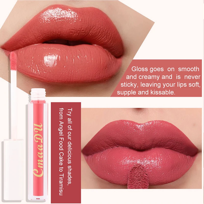 

Sexy Women's Lip Glaze Moisturizing Long Lasting Liquid Lipstick Plump Lip Gloss Multiple Colors Lip Tint Cosmetics Easy To Wear