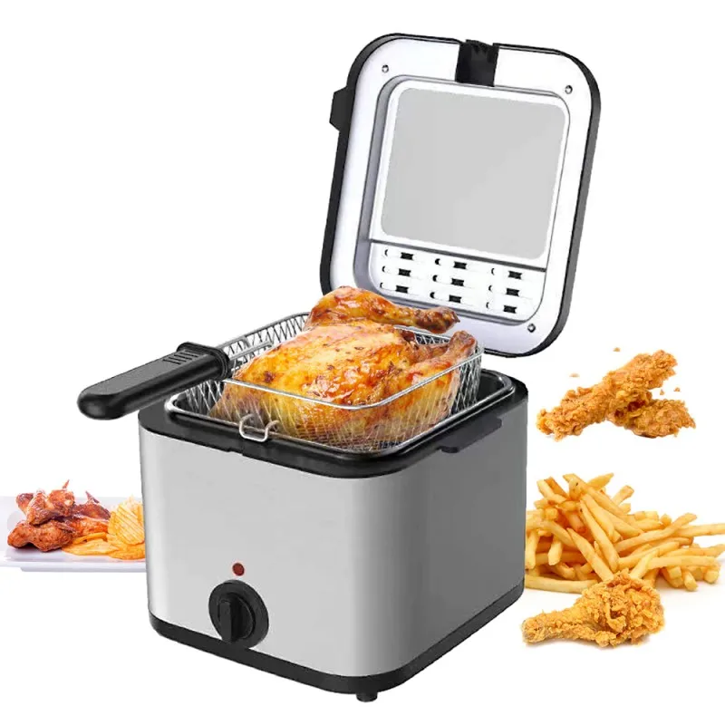Electric Deep Fryers Household Stainless Steel French Fries Frying Machine Fried Chicken Chop Chicken Nugget Donut Snack Machine
Electric Deep Fryers Household Stainless Steel French Fries Frying Machine Fried Chicken Chop Chicken Nugget Donut Snack Machine