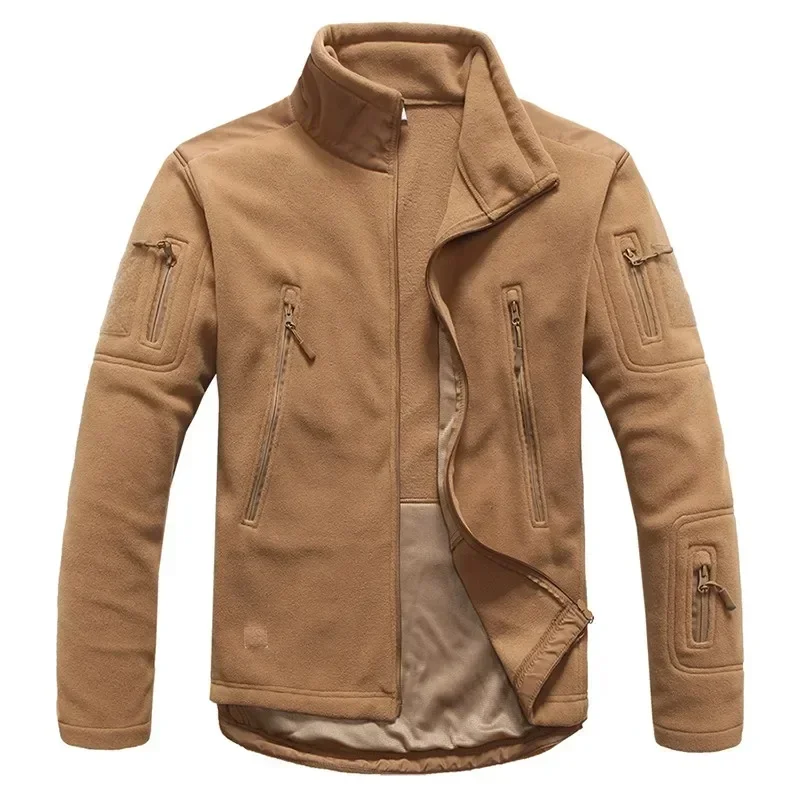 Autumn Winter Men Stitching Thicken Thermal Fleece Jacket Outdoor Riding Climbing Warm Breathable Splice Multi Pocket Coat Tops
Autumn Winter Men Stitching Thicken Thermal Fleece Jacket Outdoor Riding Climbing Warm Breathable Splice Multi Pocket Coat Tops