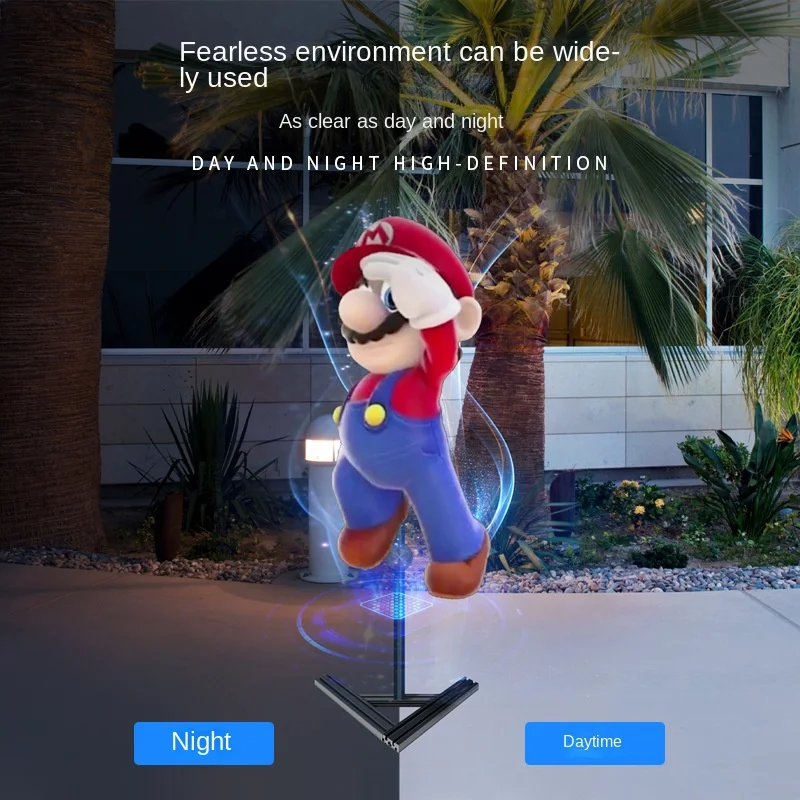Revolutionary 3D Holographic Projector - Perfect for Advertising, Tool - 3 Splicing Advertising Machine with LED Fans
Revolutionary 3D Holographic Projector - Perfect for Advertising, Tool - 3 Splicing Advertising Machine with LED Fans