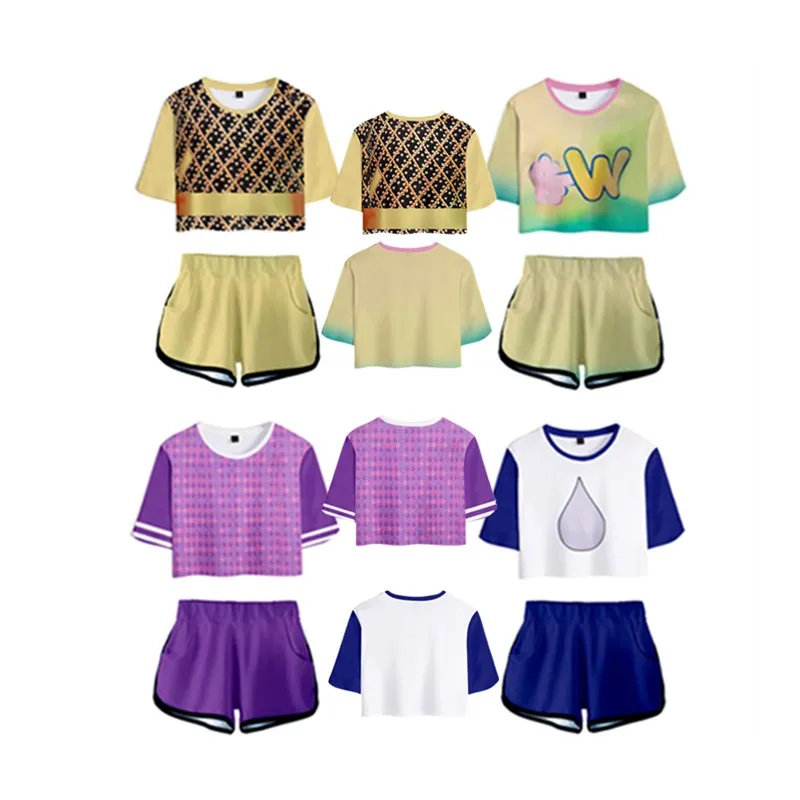 Wade Cosplay Elemental Disguise Costume Kids Children Fantasy Crop Top Summer T-shirt Shorts Outfits Halloween Carnival Suit
Wade Cosplay Elemental Disguise Costume Kids Children Fantasy Crop Top Summer T-shirt Shorts Outfits Halloween Carnival Suit
