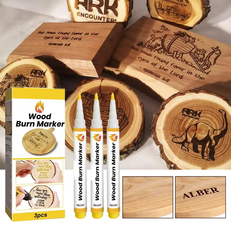 3Pcs Wood Burning Marker Damp Proof Sc0rch Markers Pen Markers DIY Pyrography Pen Crafts Wood Marker DIY Quick Craft Tools
3Pcs Wood Burning Marker Damp Proof Sc0rch Markers Pen Markers DIY Pyrography Pen Crafts Wood Marker DIY Quick Craft Tools