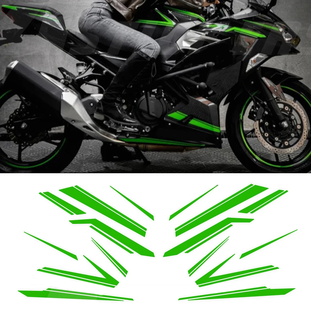 

For Kawasaki NINJA400 ninja 400 2018-2023 2018 2019 2020 2023 Ninja Motorcycle Accessories Fairing Sticker Whole Car Sticker Kit