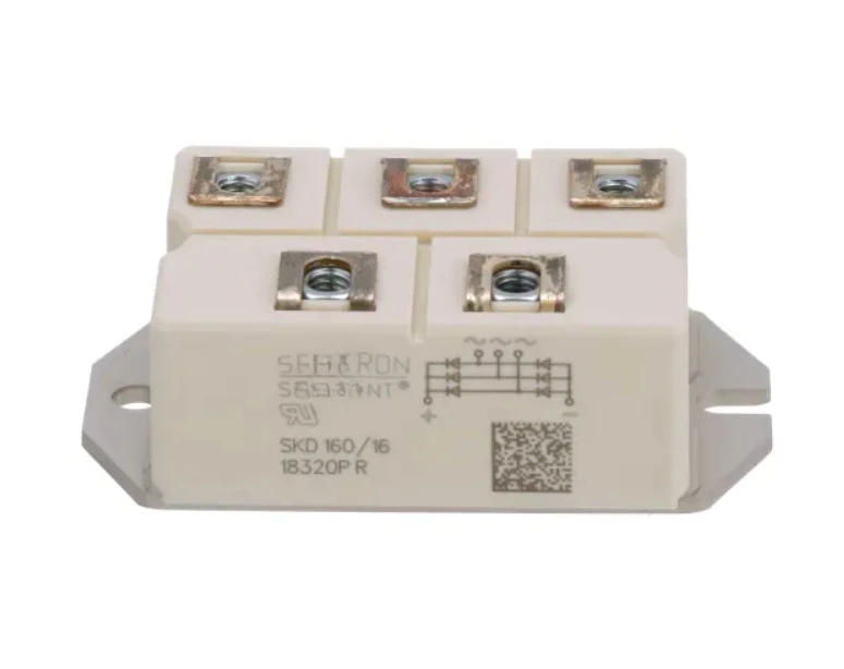 

SKD 160/16 160/04 08 160/12 160/14 160/18 Diode,Bridge Rectifier,Vr 1600V,If 205A,Pkg G 37,Config Three Phase,Vf 1.65V SEMIKRONS