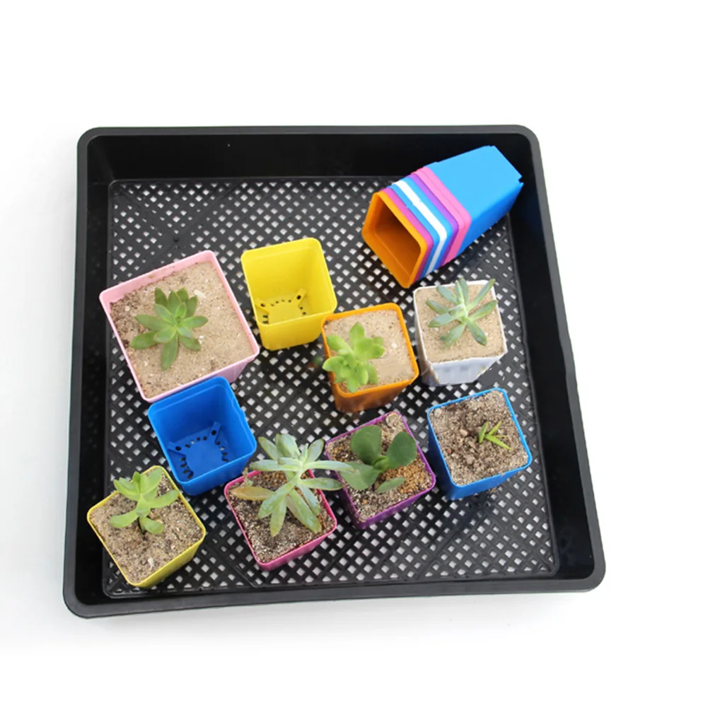 Degradable Flower Pot Garden Tools 10pcs 8*7x5cm/10x8.5x6.5cm Hollow Design Plastic Plastic Frosted Small Square
Degradable Flower Pot Garden Tools 10pcs 8*7x5cm/10x8.5x6.5cm Hollow Design Plastic Plastic Frosted Small Square