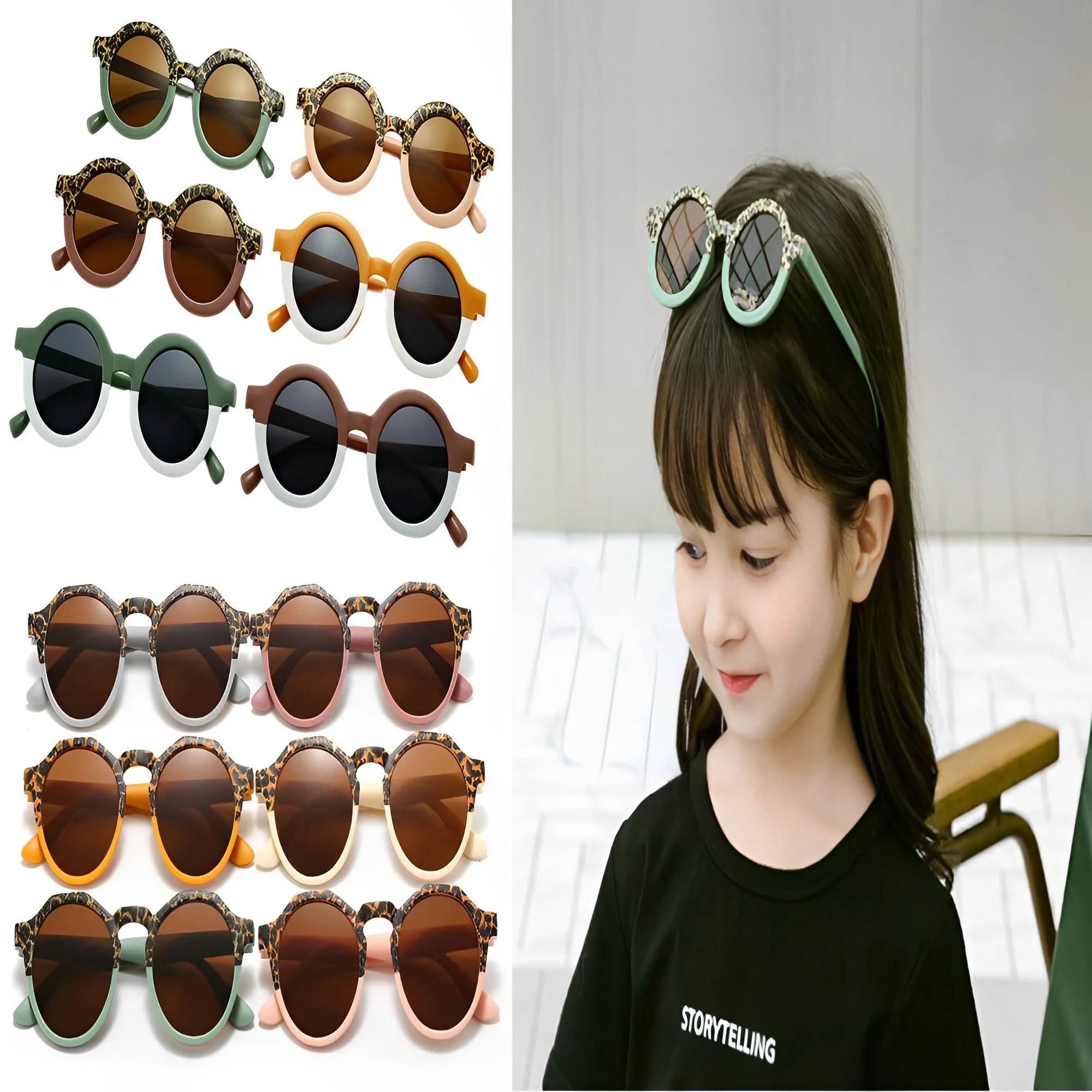 Cute Leopard Double Color Kids Sunglasses Boys Girls Cartoon Bear Shape Square Sunglasses UV400 Protection Eyewear for Baby
Cute Leopard Double Color Kids Sunglasses Boys Girls Cartoon Bear Shape Square Sunglasses UV400 Protection Eyewear for Baby