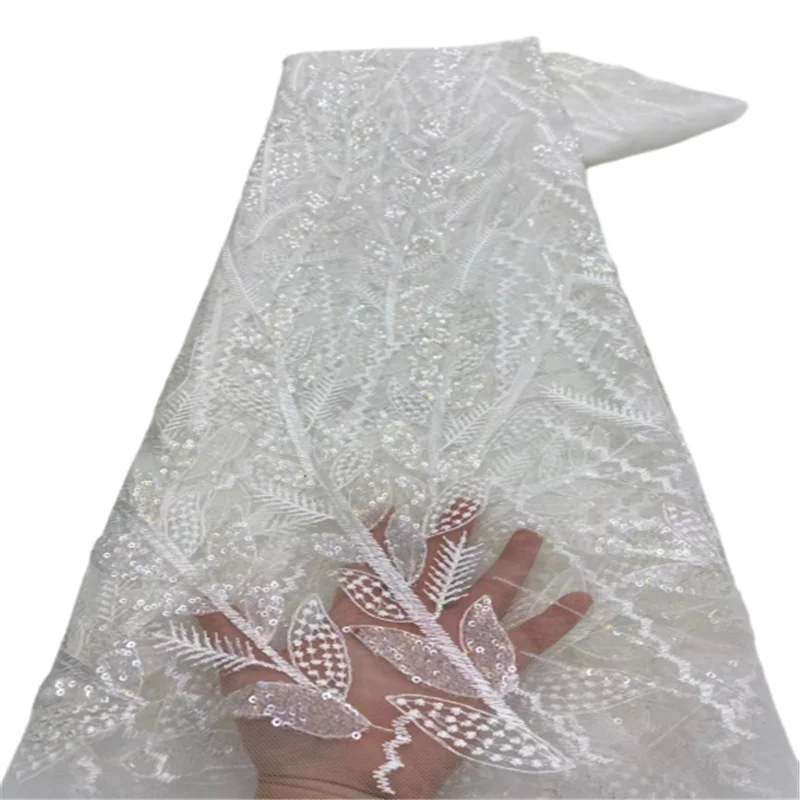 African Lace Fabric 2023 very High Quality Lace Material Nigerian French Sequins Lace Fabric For Women Wedding Nice Dress
African Lace Fabric 2023 very High Quality Lace Material Nigerian French Sequins Lace Fabric For Women Wedding Nice Dress