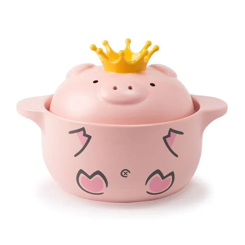 Ceramic Soup Pot Casserole Milk Pot Stew Pot Soup Porridge Household Cute Cartoon Piggy Heat-resistant Open Flame Gas Soup Pots
Ceramic Soup Pot Casserole Milk Pot Stew Pot Soup Porridge Household Cute Cartoon Piggy Heat-resistant Open Flame Gas Soup Pots