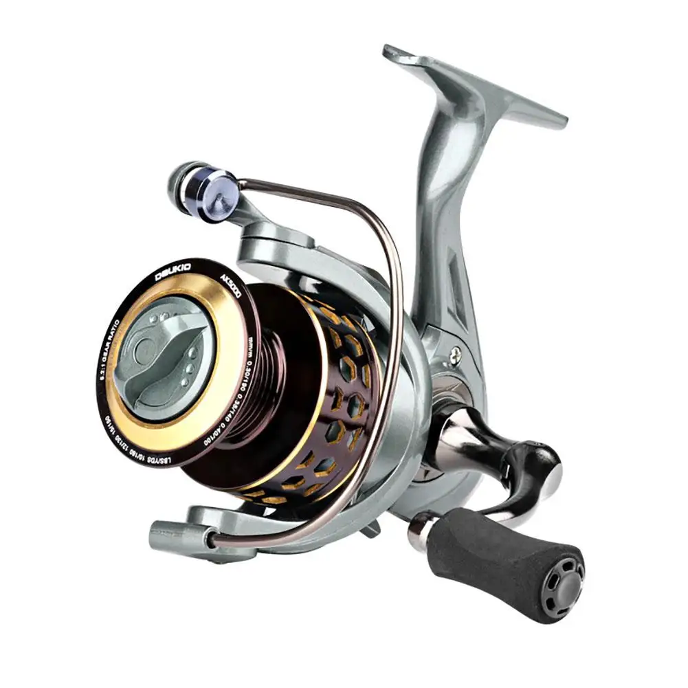 AK2000-7000 Spinning Fishing Reel 5.2:1 Gear Ratio 12kg Max Drag Lightweight High Strength Hollow Line Cup Fishing Reel
AK2000-7000 Spinning Fishing Reel 5.2:1 Gear Ratio 12kg Max Drag Lightweight High Strength Hollow Line Cup Fishing Reel