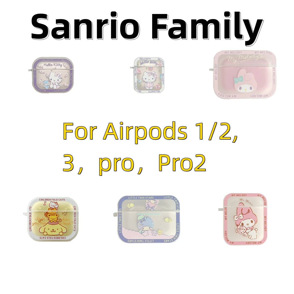 My Melody Sanrio Kitty Silicone AirPods 3 Case Apple AirPods 2 Case Cover AirPods Pro Case IPhone Earphone Accessories Case
My Melody Sanrio Kitty Silicone AirPods 3 Case Apple AirPods 2 Case Cover AirPods Pro Case IPhone Earphone Accessories Case
