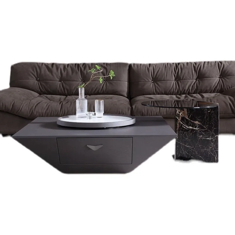 Solid wood living room with drawers, rock panel coffee table for household use
Solid wood living room with drawers, rock panel coffee table for household use