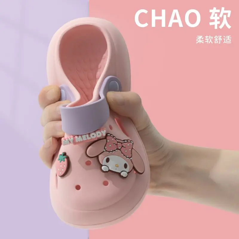 Sanrio Hello Kitty Crocs My Melody Cute Cinnamoroll Kuromi Summer Boys Girls Anti-Slip Slippers Beach Sandals Kid Birthday Gifts
Sanrio Hello Kitty Crocs My Melody Cute Cinnamoroll Kuromi Summer Boys Girls Anti-Slip Slippers Beach Sandals Kid Birthday Gifts