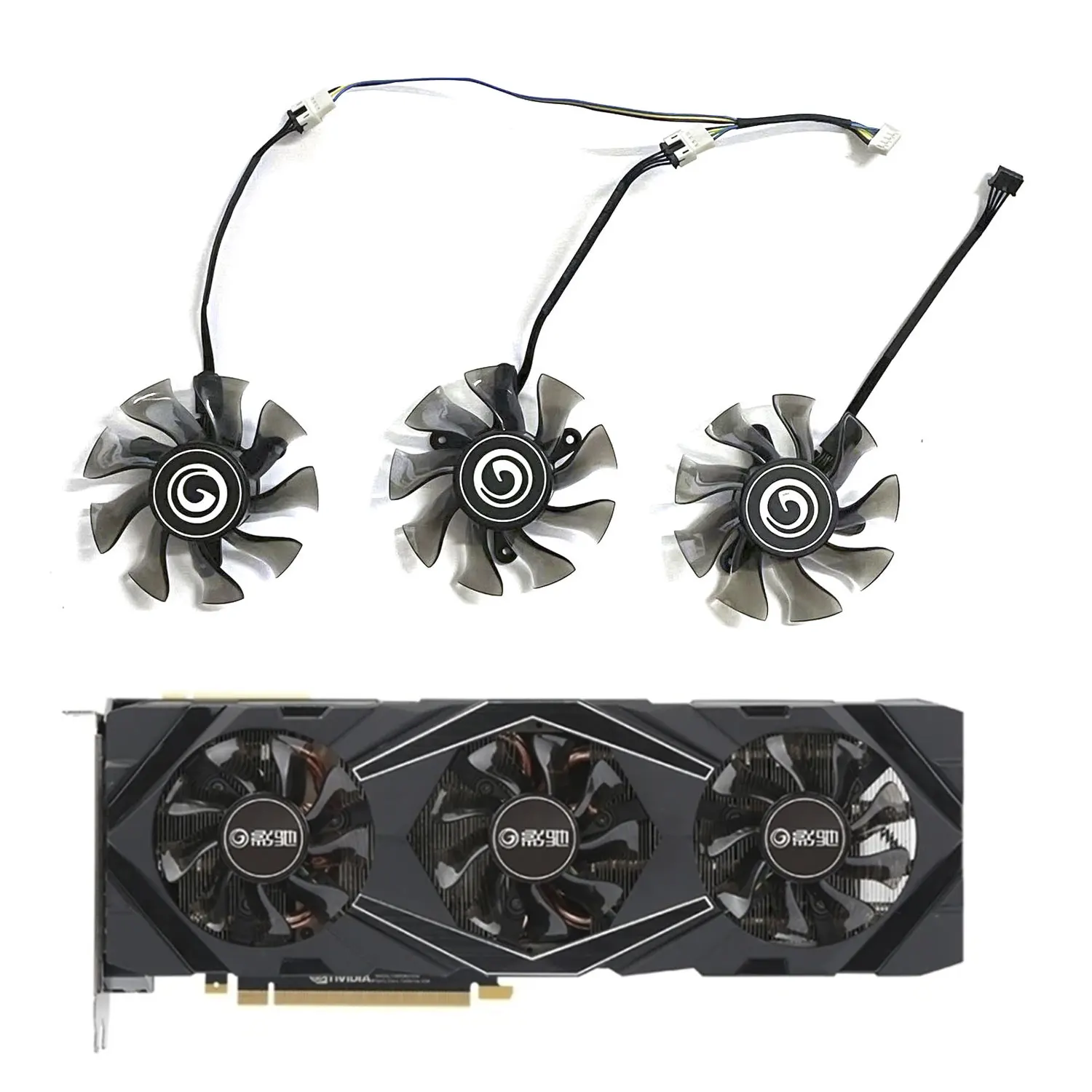 New 75MM 4PIN GA82S2H RTX 2080TI GPU fan suitable for KFA2 Galax Geforce RTX 2070 2080Ti SG version graphics card cooling fan
New 75MM 4PIN GA82S2H RTX 2080TI GPU fan suitable for KFA2 Galax Geforce RTX 2070 2080Ti SG version graphics card cooling fan