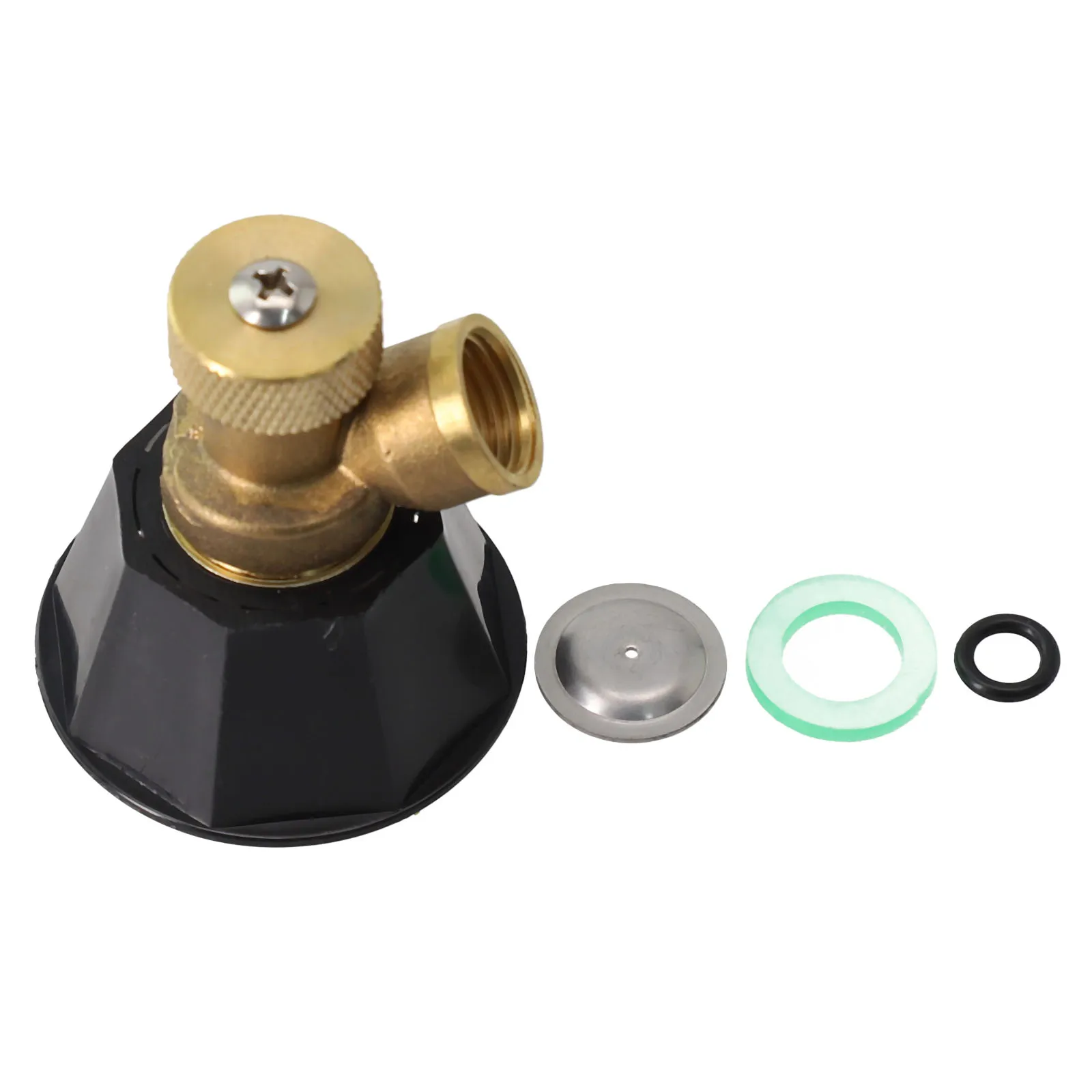 

Anti-Corrosion Spray Nozzle Cyclone Nozzle Multiple Modes Garden Copper Black Whirlwind Sprinkler Head 5.5*4.6cm Easy To Install