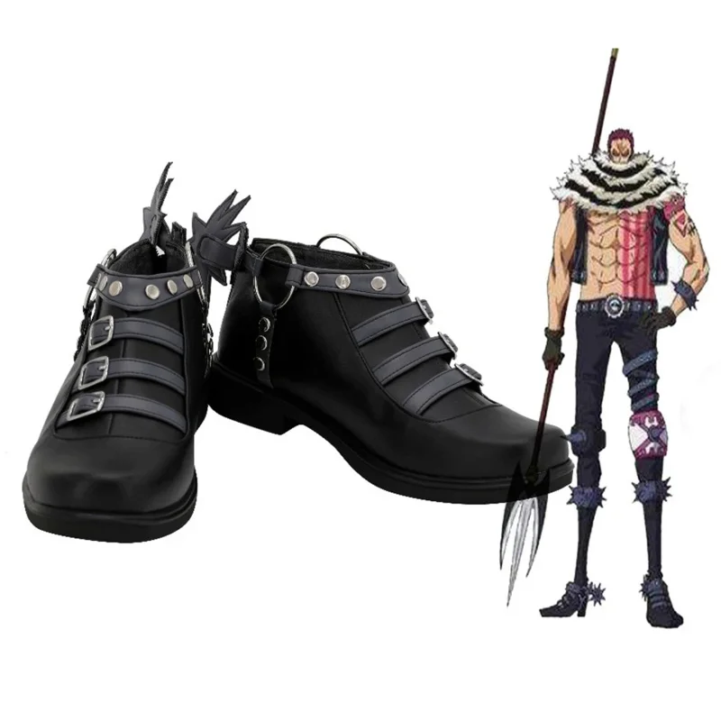 

ONE PIECE Charlotte Katakuri Cosplay Shoes Men Boots Custom Made Chinese Size 34-48