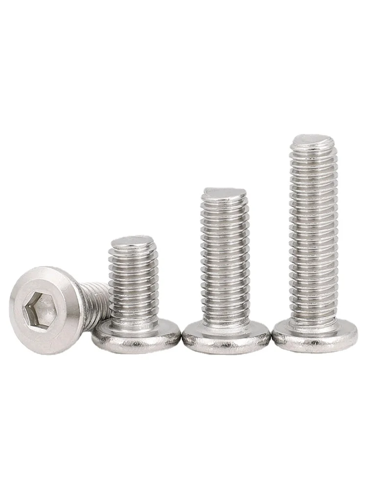 10pcs M6 304 Stainless Steel Chamfered Inner Hexagonal Furniture Oblique Large Flat Head Screws Round Bolts 6-30mm
10pcs M6 304 Stainless Steel Chamfered Inner Hexagonal Furniture Oblique Large Flat Head Screws Round Bolts 6-30mm