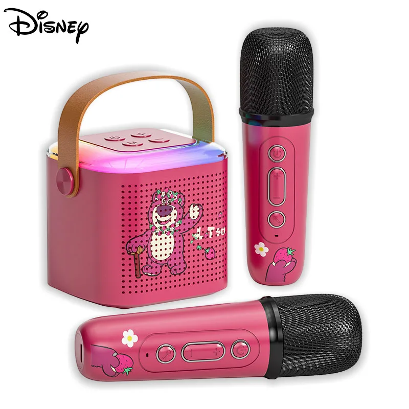 

Disney Minne Lotso Winnie Handheld Microphone Utdoor Subwoofer Home Ktv Kara Ok HiFi Stereo TF Card Wireless Bluetooth Sound Set