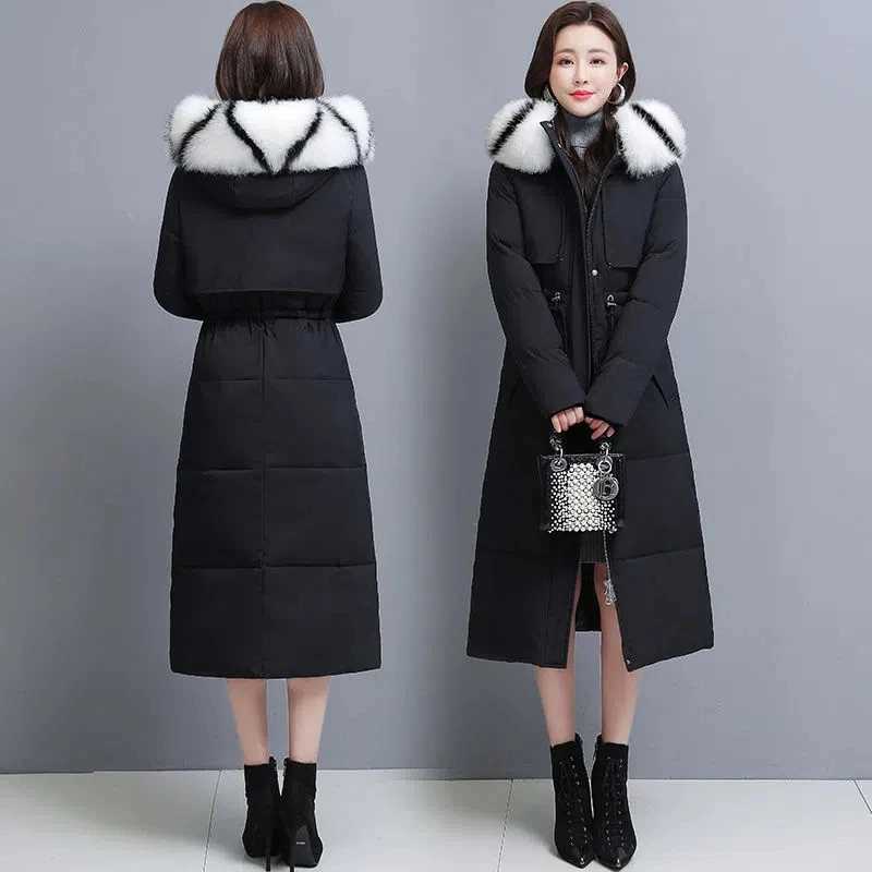 Down Cotton Jacket Women 2022 Winter New Fashion Waist Thin All-match Padded Coat Female Thick Large Size Fur Collar Warm Parkas
Down Cotton Jacket Women 2022 Winter New Fashion Waist Thin All-match Padded Coat Female Thick Large Size Fur Collar Warm Parkas