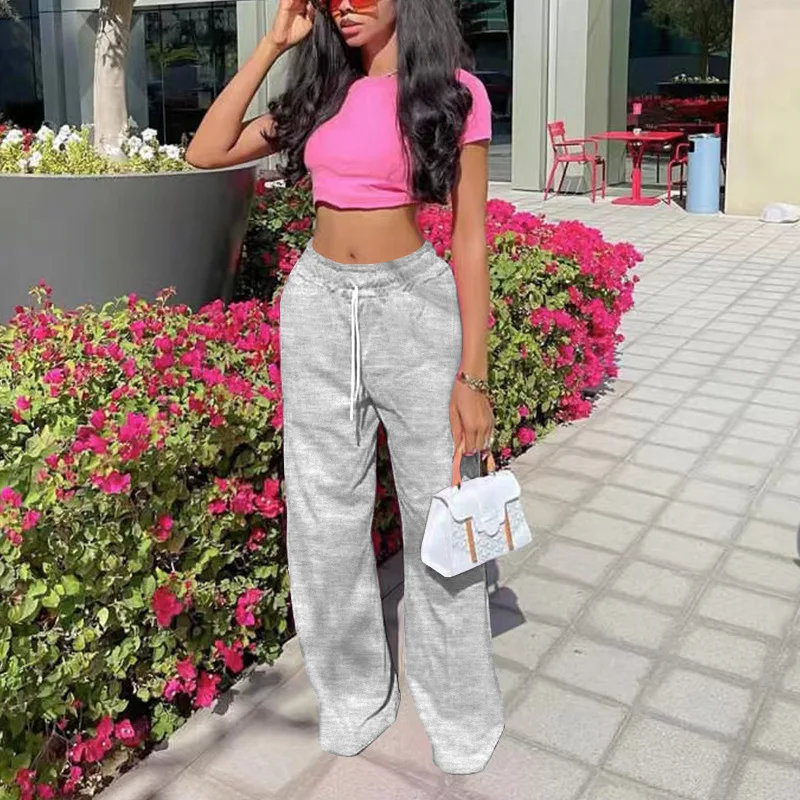 hirigin Loose Straight Casual Pants Solid Elastic Low Waist Trousers Sporty Fitness Women Pants Fashion All-match Basic Outfits
hirigin Loose Straight Casual Pants Solid Elastic Low Waist Trousers Sporty Fitness Women Pants Fashion All-match Basic Outfits