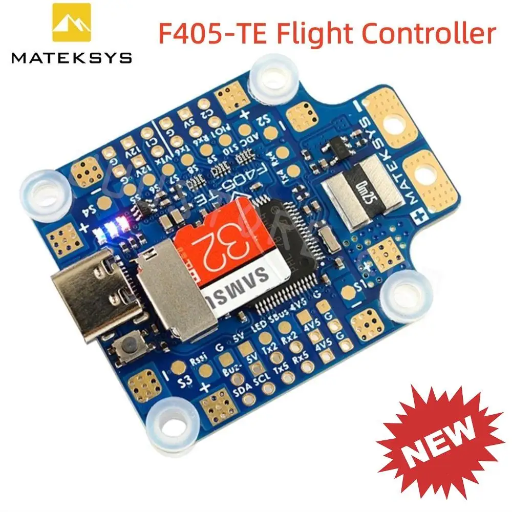 Контроллер полета MATEK F405-TE Baro OSD MicroSD Blackbox Dual BEC 220A, Senor 3-8S PDB 30x30 мм для беспилотных летательных аппаратов FPV
Контроллер полета MATEK F405-TE Baro OSD MicroSD Blackbox Dual BEC 220A, Senor 3-8S PDB 30x30 мм для беспилотных летательных аппаратов FPV