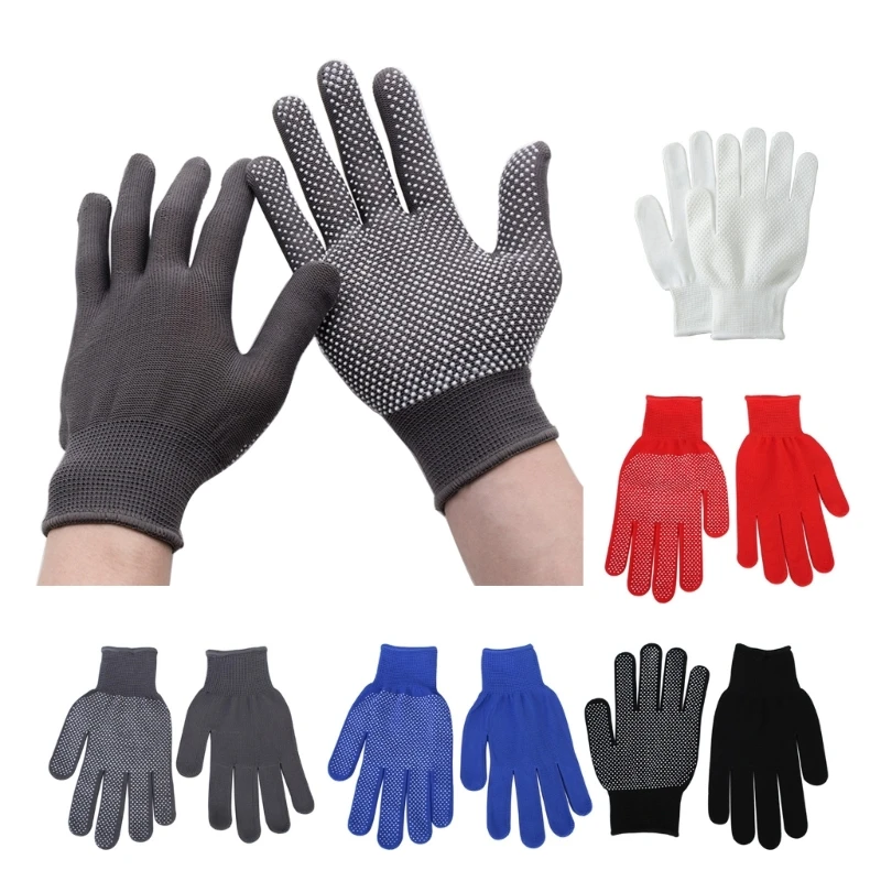 

Новинка 2024 года, 12 пар перчаток с резиновыми точками, односторонние рабочие перчатки из ПВХ в горошек, рабочие перчатки из и