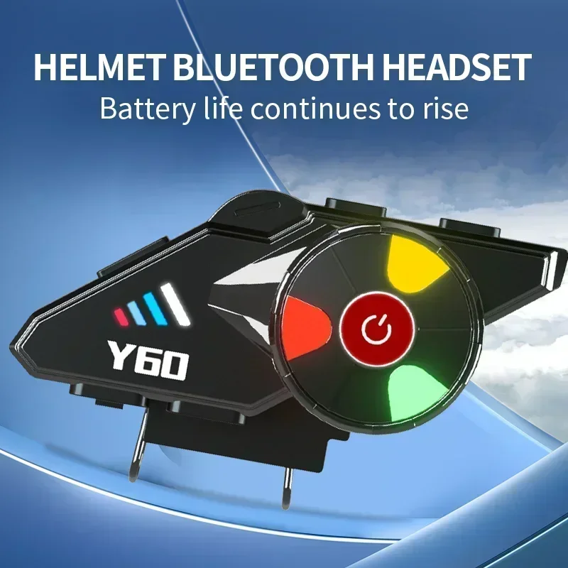 Y60 Motorcycle Helmet Bluetooth Headset 5.3 Wireless Waterproof IPX6 Moto Noise Reduction Voice Assistant RGB Light 6 Modes
Y60 Motorcycle Helmet Bluetooth Headset 5.3 Wireless Waterproof IPX6 Moto Noise Reduction Voice Assistant RGB Light 6 Modes