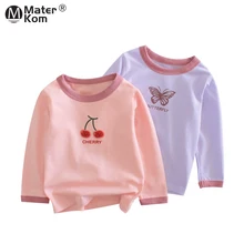 Spring New! Girls Long Sleeve Letter Tops Kids Clothes Cherry Printing T Shirt Clothing for Children Casual Cotton Tees 2-7y
Spring New! Girls Long Sleeve Letter Tops Kids Clothes Cherry Printing T Shirt Clothing for Children Casual Cotton Tees 2-7y