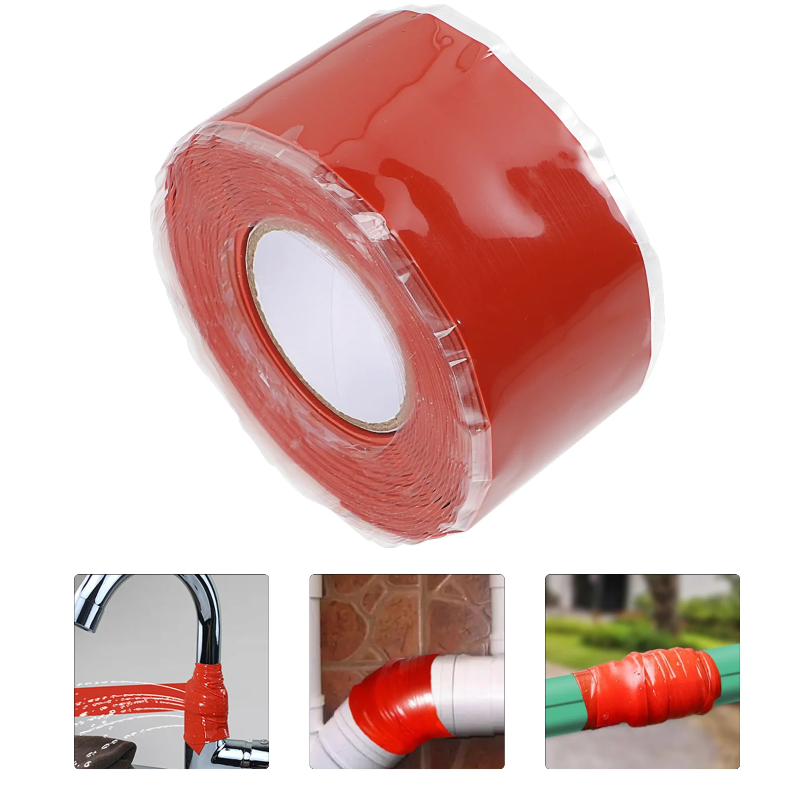 Waterproof Tape Adhesive Seam Leak Stop Sealant Duct for Pipe Silicone Rubber Repair 
Waterproof Tape Adhesive Seam Leak Stop Sealant Duct for Pipe Silicone Rubber Repair