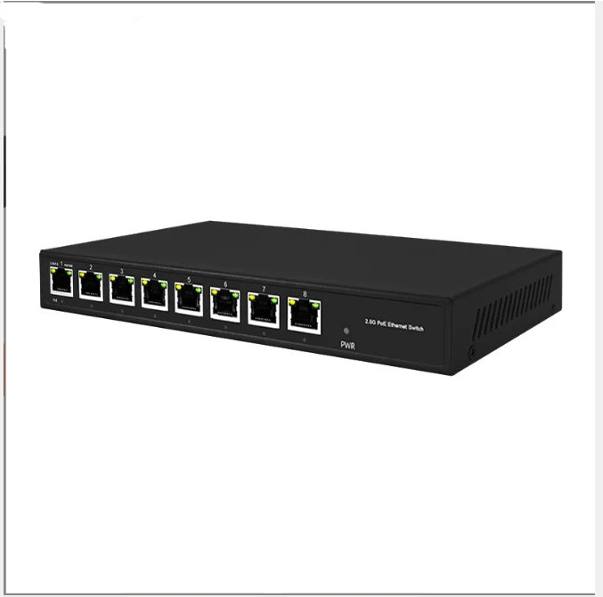 High quality smart dc 48W unmanaged 10 100 1000m 8 port 2.5gb network switch for Network
High quality smart dc 48W unmanaged 10 100 1000m 8 port 2.5gb network switch for Network