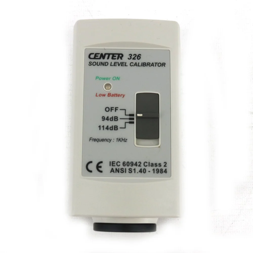 

CENTER-326 Sound Level Calibrator (1kHz),94dB And 114dB Sound Calibrator At 1KHz,IEC 60942(2003) Class 2, Ans1.40-1984.