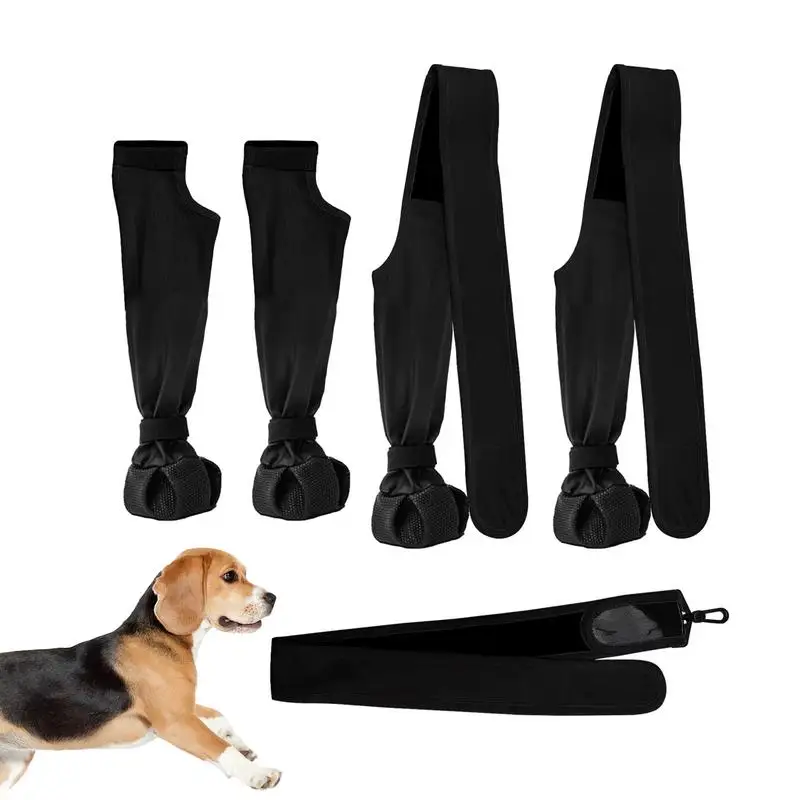 

Dog booties Suspender Boots Waterproof Paw Protectors Soft Puppy Boots Non-slip Dog Winter Shoes Adjustable Booties Pet Supplies