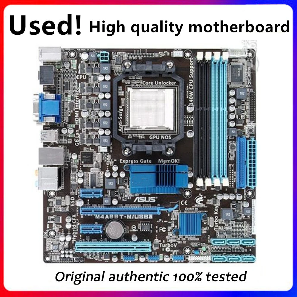 Для ASUS M4A88T-M/USB3 материнская плата Socket AM3 DDR3 для AMD 880G Оригинальная десктопная материнская плата SATA II б/у материнская плата
Для ASUS M4A88T-M/USB3 материнская плата Socket AM3 DDR3 для AMD 880G Оригинальная десктопная материнская плата SATA II б/у материнская плата
